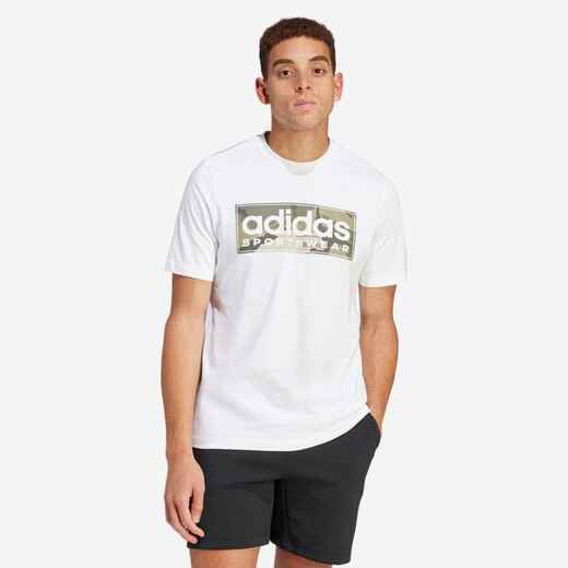 
      Men's Low-Impact Fitness Camo T-Shirt - White
  